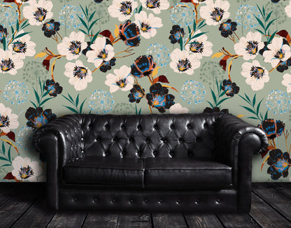 Flower Blossom Botanical Gardens Design Mural. #6219