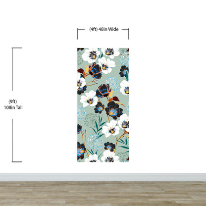 Flower Blossom Botanical Gardens Design Mural. #6219