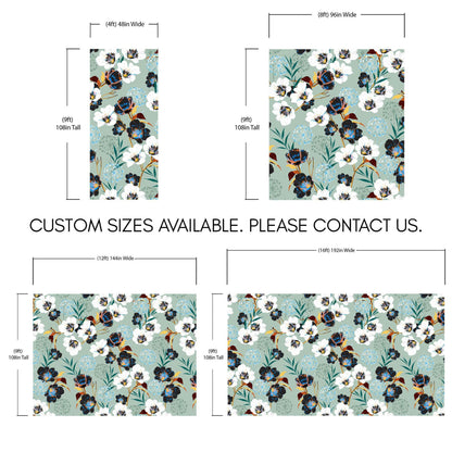 Flower Blossom Botanical Gardens Design Mural. #6219