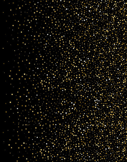 Gold Starry Night Mural #6226