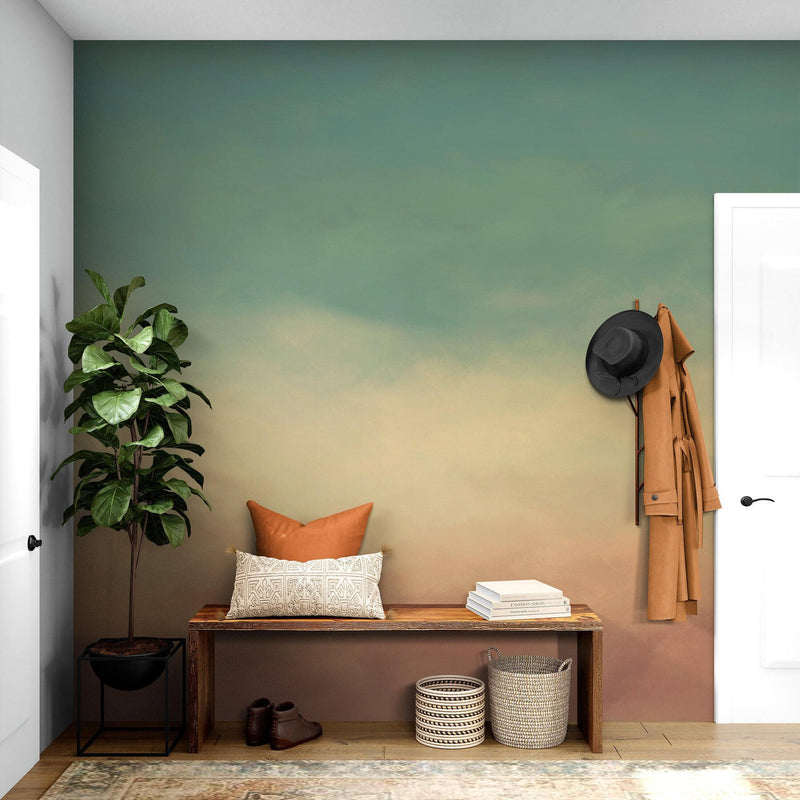 Cloud Wallpaper Wall Art Decor. Pastel Cloudscape Wallpaper. #6235