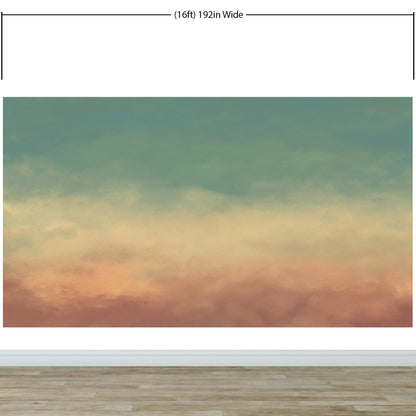 Cloud Wallpaper Wall Art Decor. Pastel Cloudscape Wallpaper. #6235