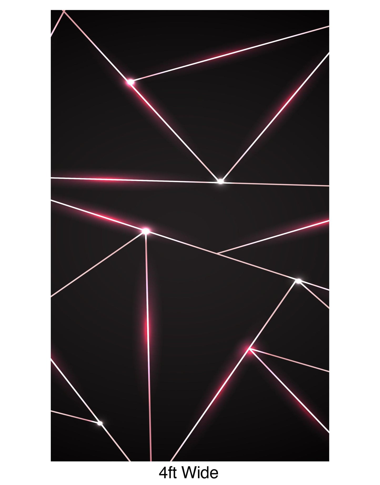 Luxury Polygonal Triangle Pattern Lines Shape. Peel and Stick Wall Mural. #6251