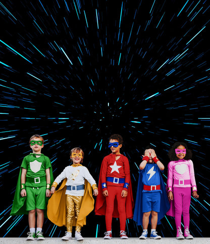Lightspeed Through Hyperspace Wall Mural. Peel and Sticker Wallpaper. #6286