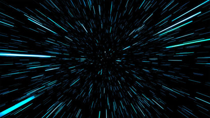Lightspeed Through Hyperspace Wall Mural. Peel and Sticker Wallpaper. #6286