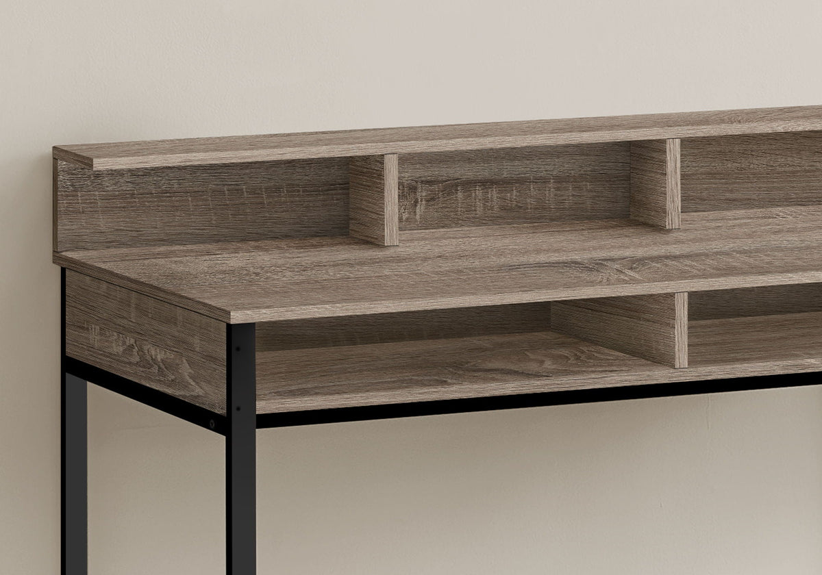 Computer Desk For Home Office, Standing, Storage Shelves, Laptop, Contemporary & Modern