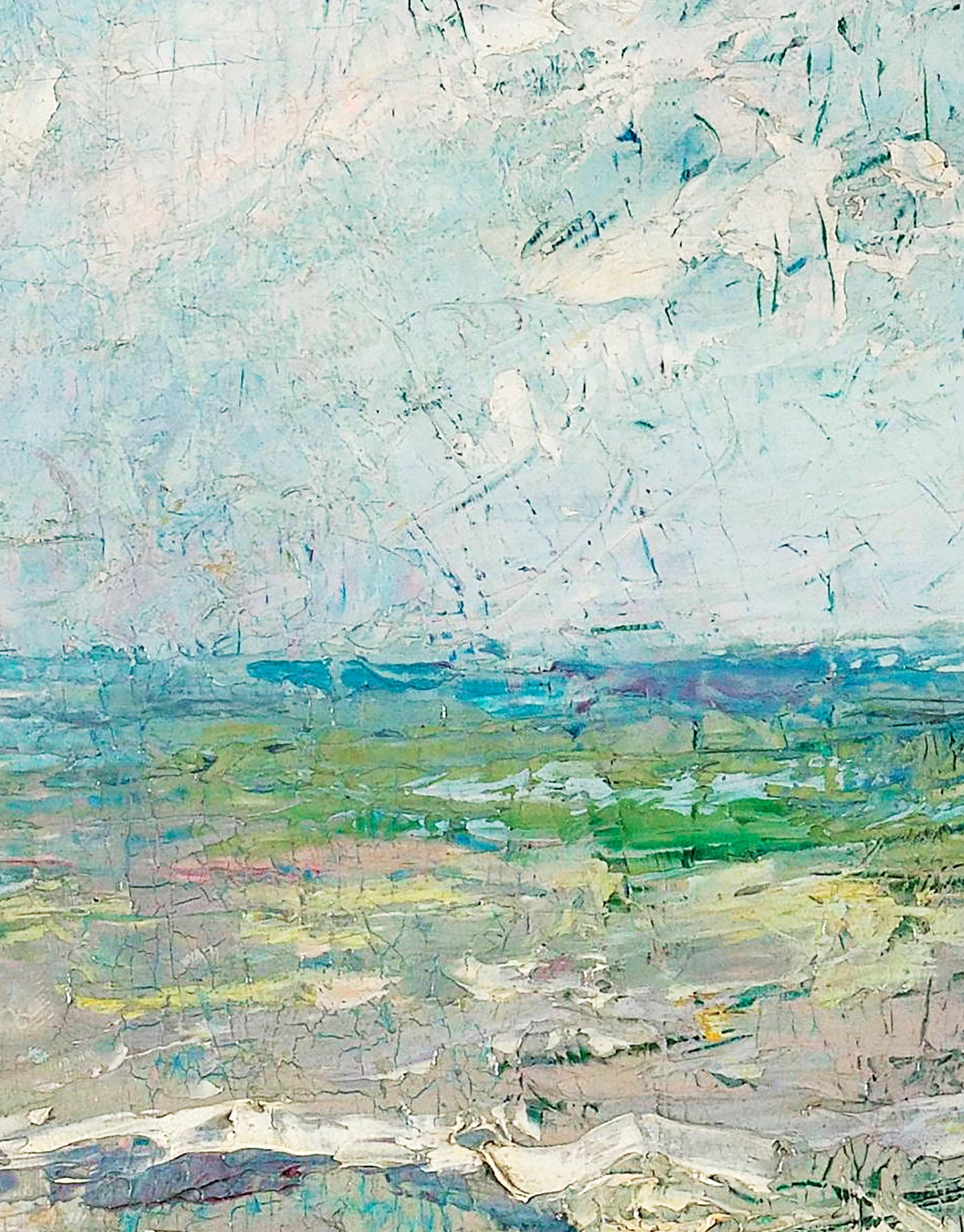 The Sea Painting from 1887 by Jan Toorop. Wall Mural / Peel and Stick Wallpaper. #6334