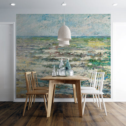 The Sea Painting from 1887 by Jan Toorop. Wall Mural / Peel and Stick Wallpaper. #6334