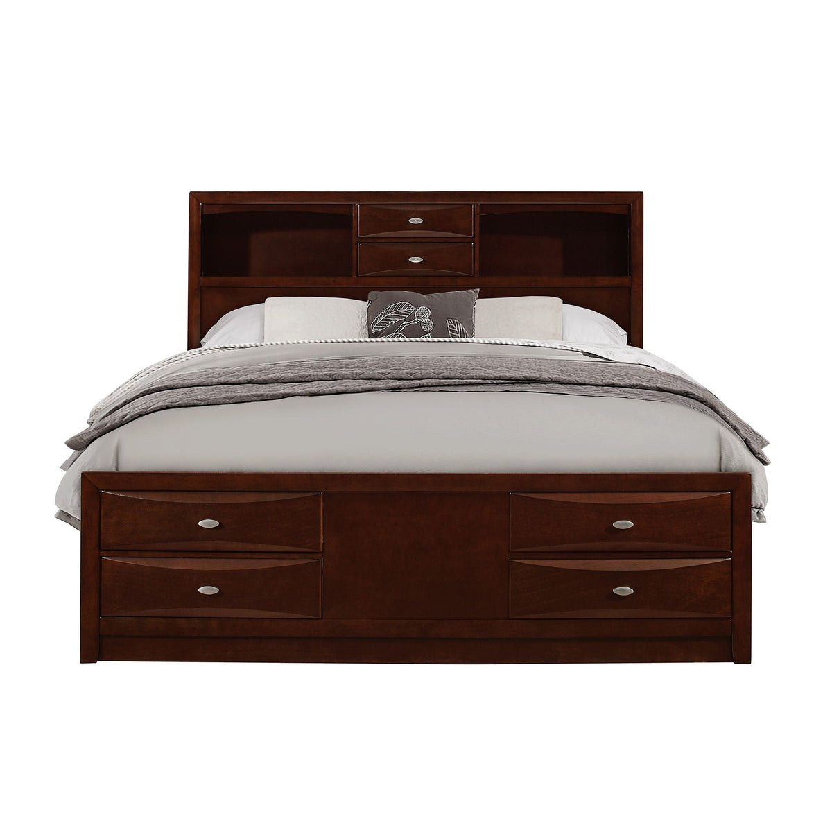 Lucille - Bed With Storage And Bookcase Headboard