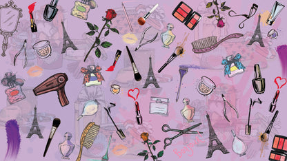 Fashionable Makeup Cosmetic Beauty Room Decor Wall Mural. #6362