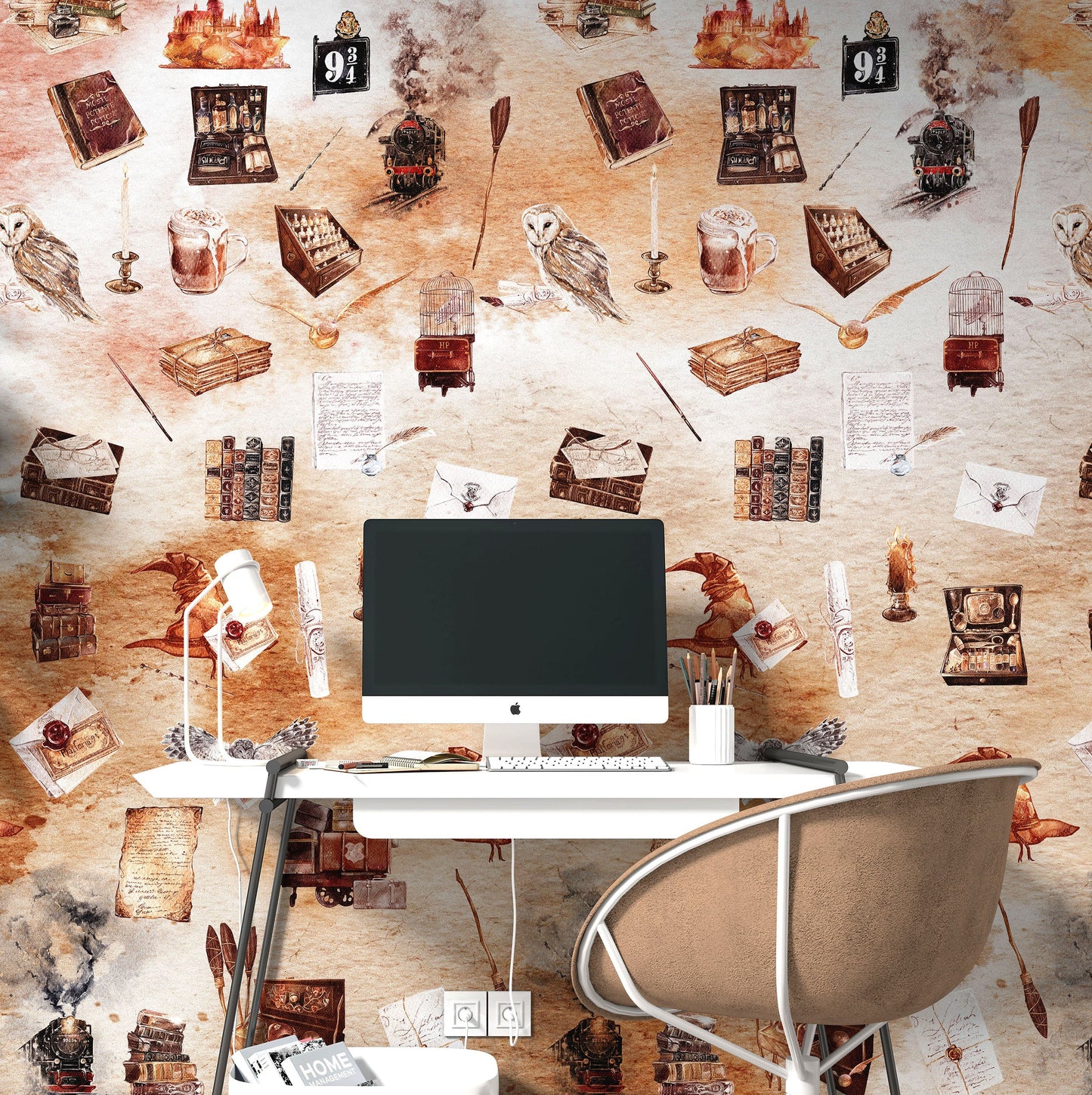 Wizardly World Fantasy Wallpaper Pattern. #6374