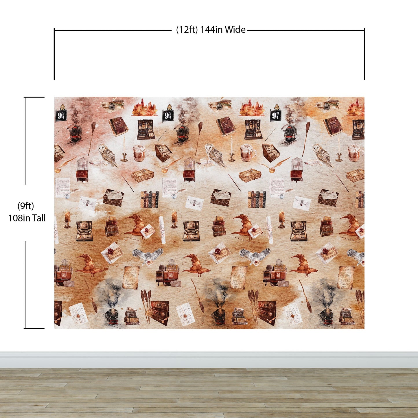 Wizardly World Fantasy Wallpaper Pattern. #6374