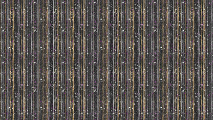 Glamour Gold Stripe Wall Mural. White and Purple Dot Peel and Stick Wallpaper. #6378