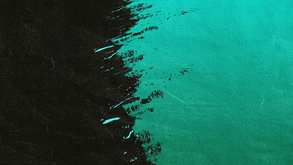 Paint Splash Wall Mural. Emerald Green Brush Stroke Peel and Stick Wallpaper. #6391