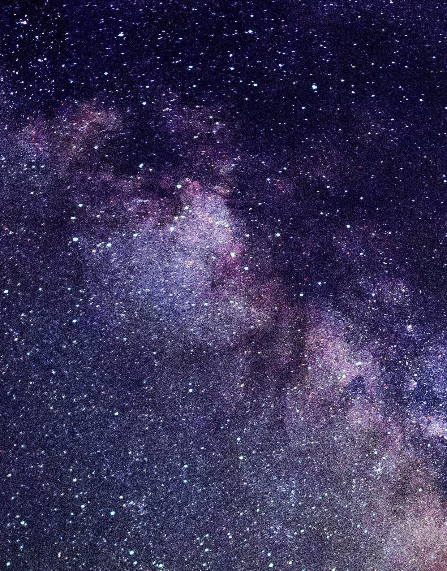 Milky Way Galaxy Stars Wall Mural. Starry Night Over Devils Tower National Monument Park. #6416