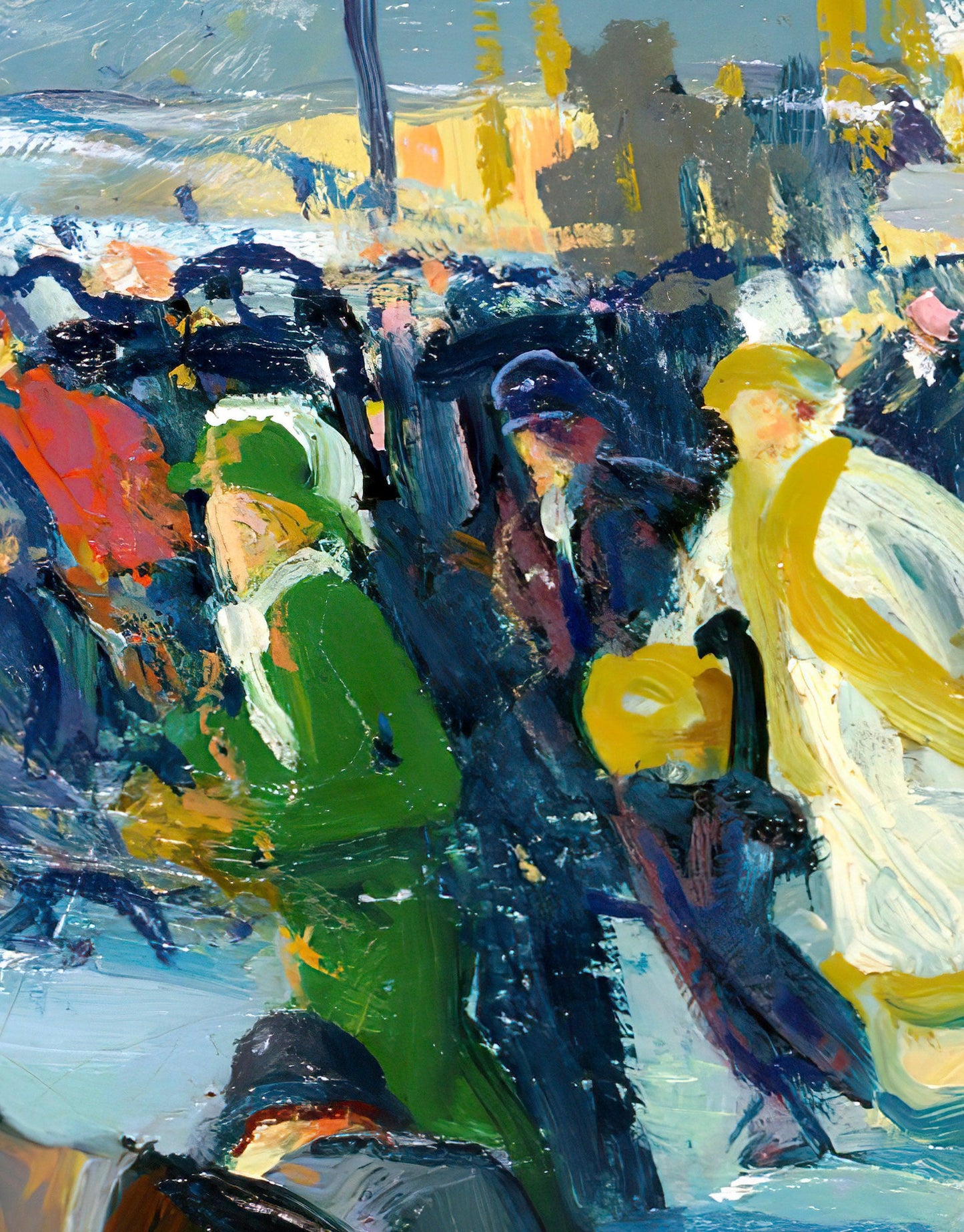 Love of Winter Famous Painting Wall Mural. Painting by George Wesley Bellows. #6419