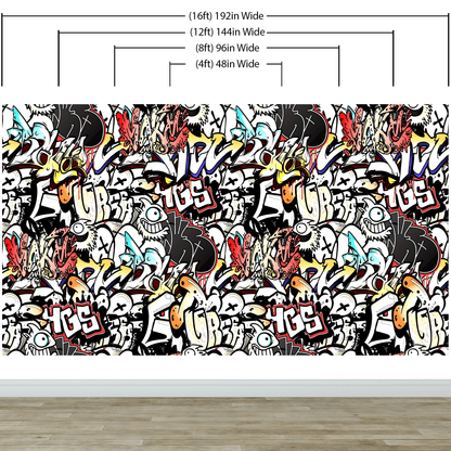 Graffiti Art Wall Mural. Street Art Urban Theme Artwork. #6462