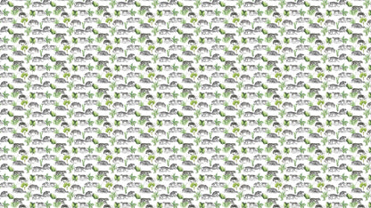Tiger and Leopard Wallpaper Pattern. Safari Animal Print Wall Mural. #6478