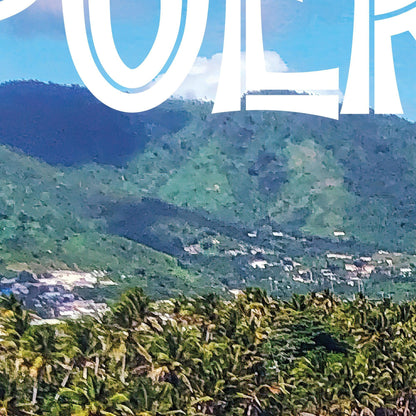 Puerto Rico Beach Wallpaper. Peel and Stick Wall Mural. #6481