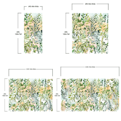 Eucalyptus Wallpaper in Pastel Color Watercolor. #6483