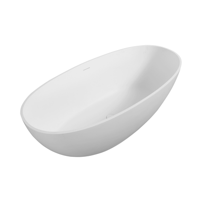 Alora 65-Inch Luxury Freestanding Soaking Bathtub With Overflow And Pop-Up Drain (SAK69451)