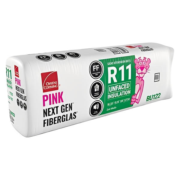 Owens Corning R-11 Un-Faced Fiberglass Insulation Batts - All Sizes