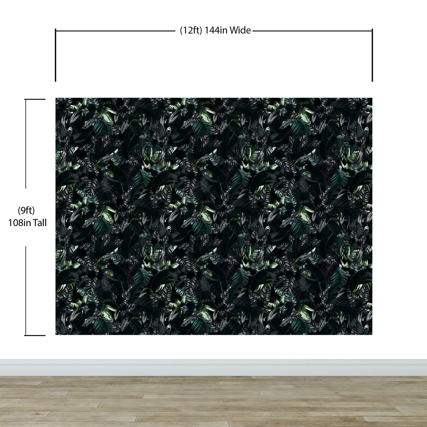 Tropical Leaves In a Dark Jungle Background Wallpaper #6536