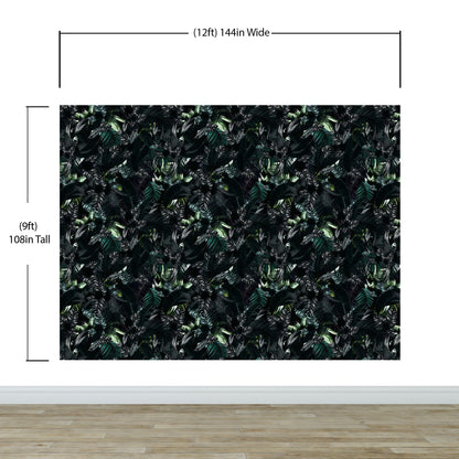 Tropical Leaves In a Dark Jungle Background Wallpaper #6536