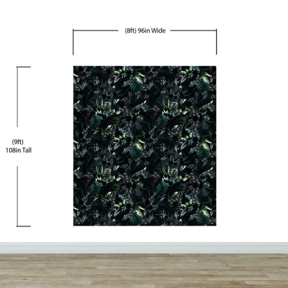 Tropical Leaves In a Dark Jungle Background Wallpaper #6536