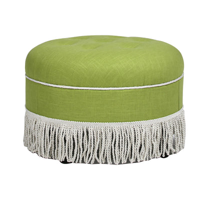 Yolanda - Round Upholstered Accent Ottoman