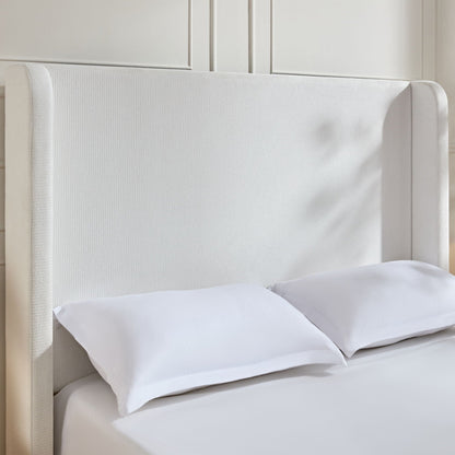 Harper - Tall Headboard Upholstered Bed / High Headboard / Elegant Simplicity / No Box Spring Needed