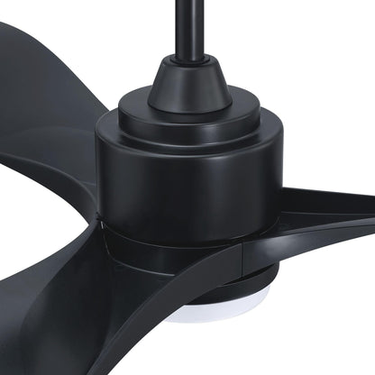 66'' Misael Propeller Integrated Led Indoor Modern Black Ceiling Fan With Remote And Light Kit Included