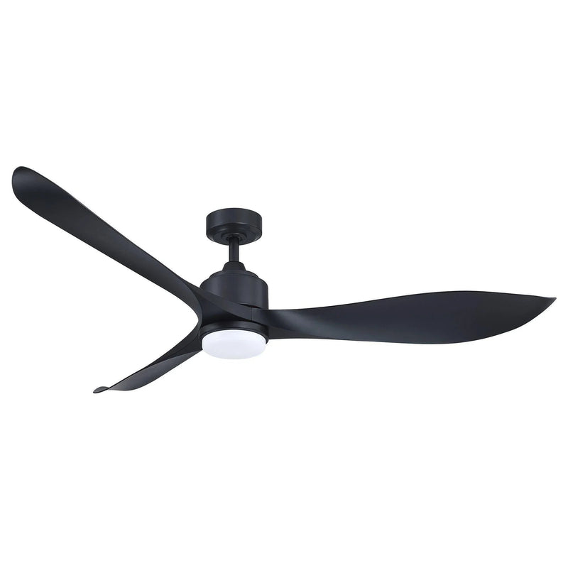 66'' Misael Propeller Integrated Led Indoor Modern Black Ceiling Fan with Remote And Light Kit Included