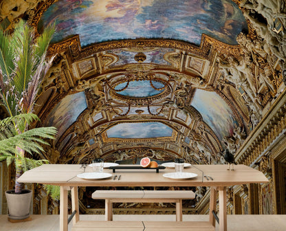 Art The Louvre Museum Paris France Golden Ceilings Wallpaper. Musee du Louvre #6600