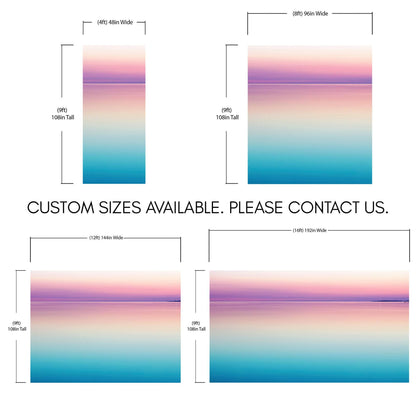 Pastel Pink Sunset Ocean Wallpaper Mural - Tropical Calm Waters. #6603