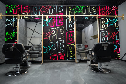 Neon Bape Brand Lights Wallpaper Mural. Streetwear Hype Beast Aesthetics. #6604