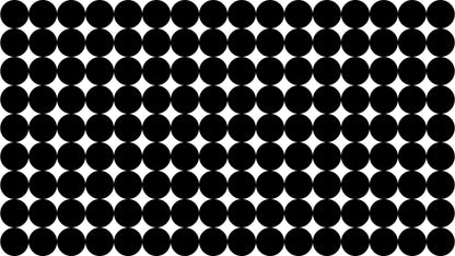 Modern Geometric Black Circle Wallpaper Mural. #6675