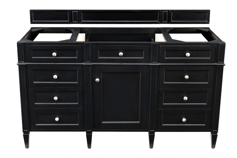 James Martin Brittany 60" Single Vanity Cabinet, Black Onyx