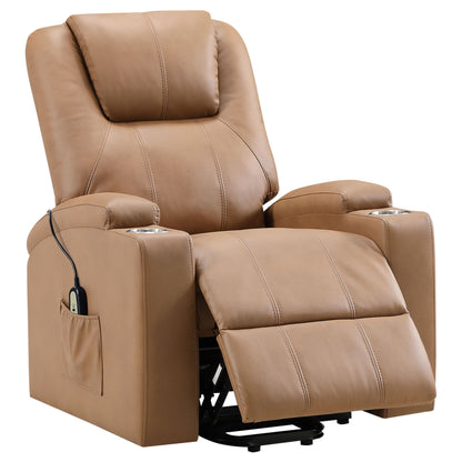 Macklin - Power Lift Massage Recliner With Heat And Dual Cupholders