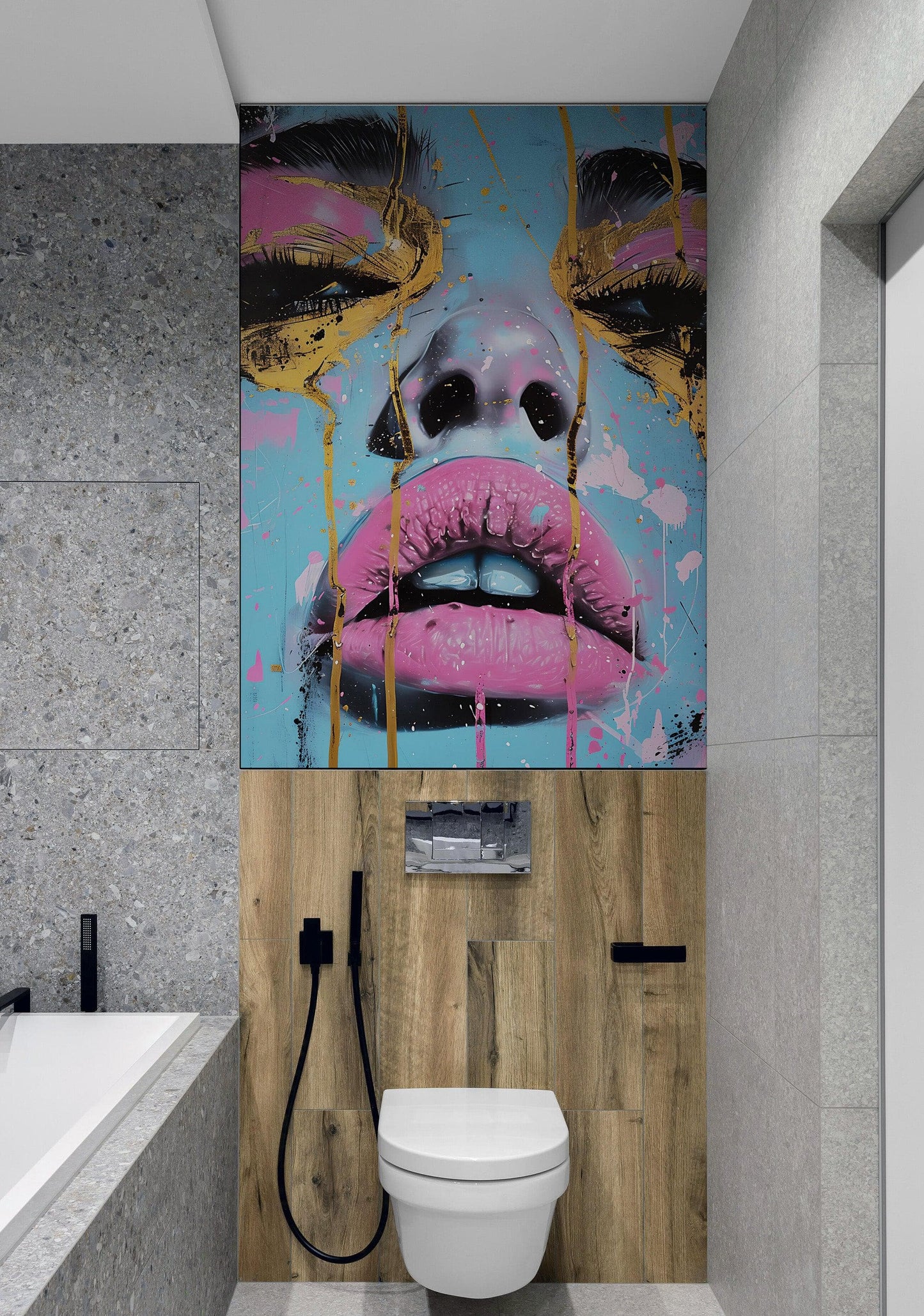 Glamour Girl Abstract Wall Mural Wallpaper. #6818