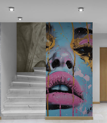 Glamour Girl Abstract Wall Mural Wallpaper. #6818