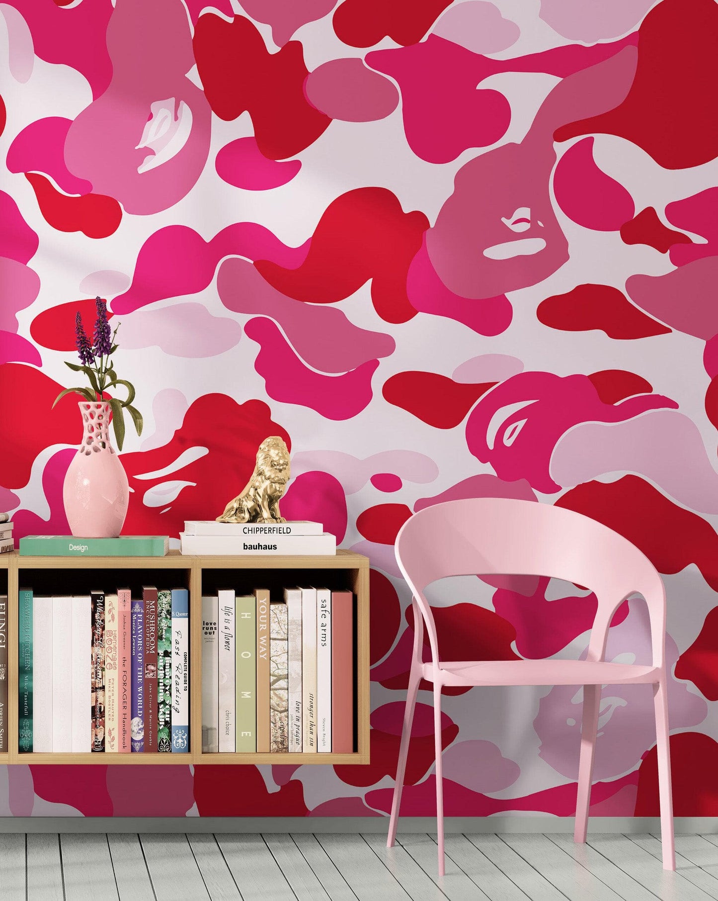 Bape Camo Wallpaper Mural. Blue Camo Streetwear Hype Beast Aesthetics. #7027