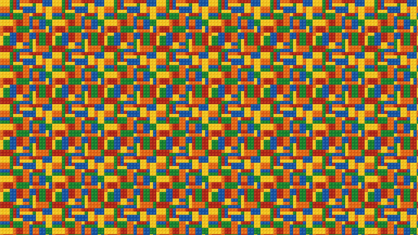 Colorful Lego Blocks Pattern Wallaper Mural. #6856