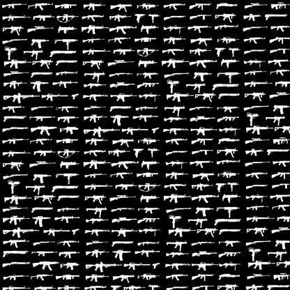 Gun Pattern Wall Mural. Urban Camo Wallpaper. #6860