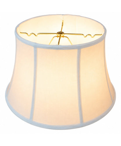 17"W x 10"H White Floor Shantung Lampshade
