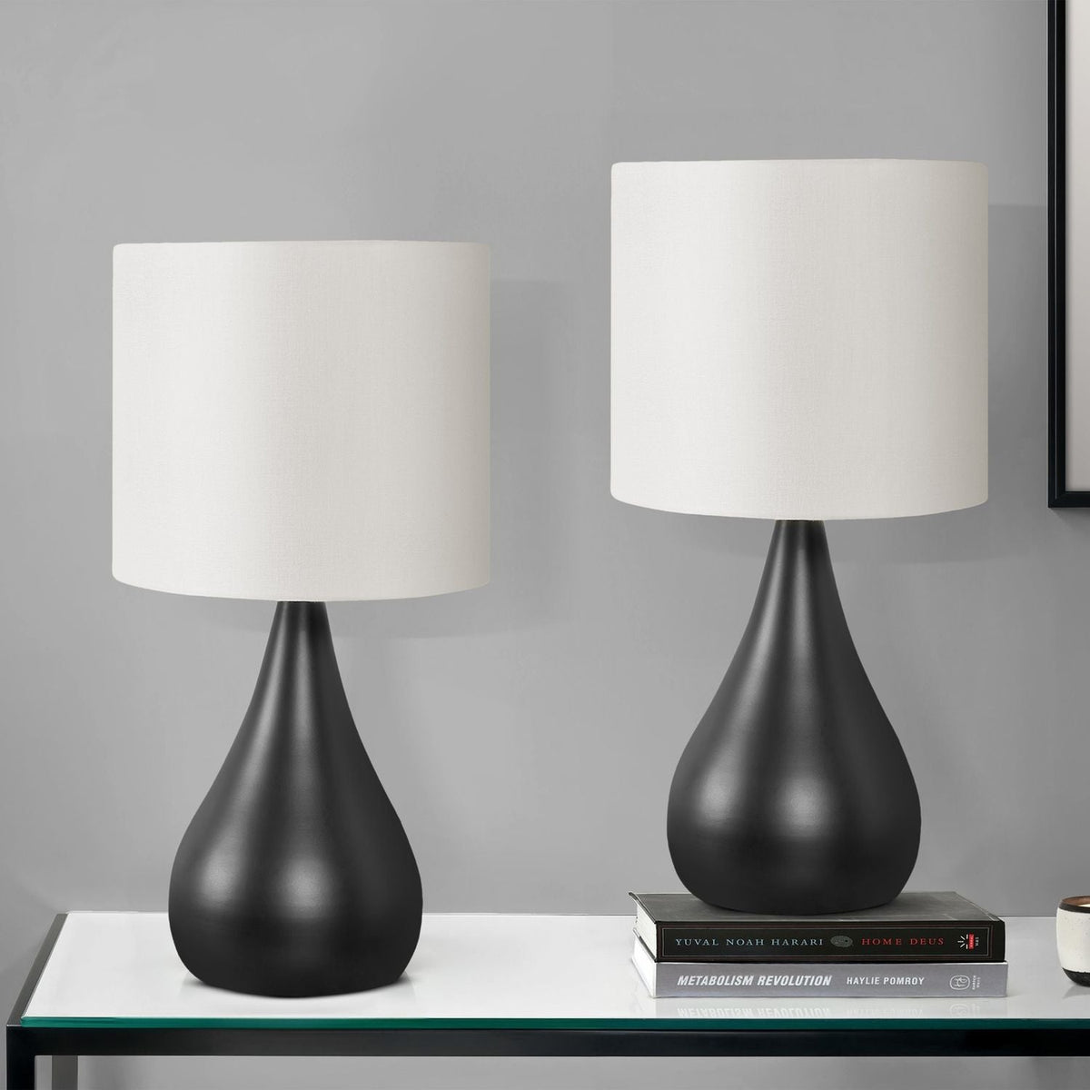 Lighting, Table Lamp, Contemporary (Set of 2) - Black