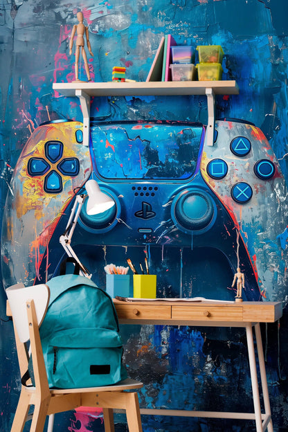 Playstation Gamer Wallpaper Mural. #6913