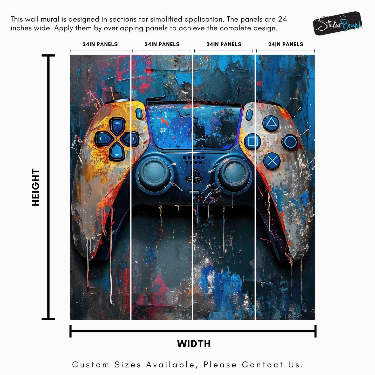 Playstation Gamer Wallpaper Mural. #6913