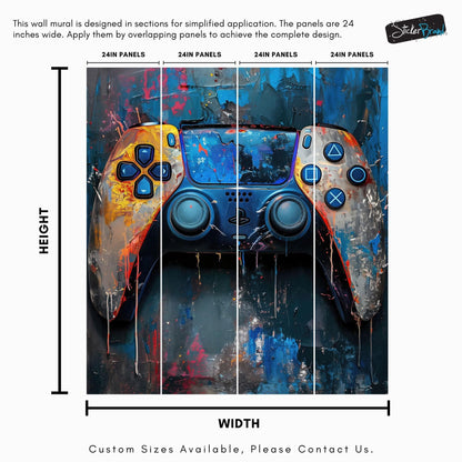 Playstation Gamer Wallpaper Mural. #6913