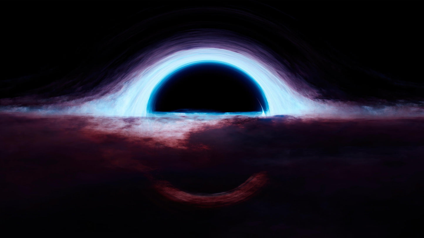 Black Hole Wall Mural – Interstellar Space Sci-Fi Wallpaper. #6919